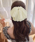 ビッグリボン バレッタ ヘアクリップ上品 おしゃれ ヘアアクセサリー レディース キラキラ まとめ髪 大人かわいい ヘアアレンジ 大きめ 髪飾り リボンクリップ 88CXH-111